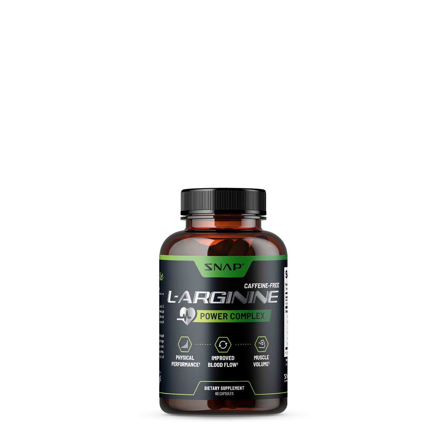 SNAP Supplements L-Arginine Power Complex - 60 Capsules (30 Servings)